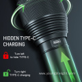 Waterproof TYPE-C chagring stepless dimming Flashlight